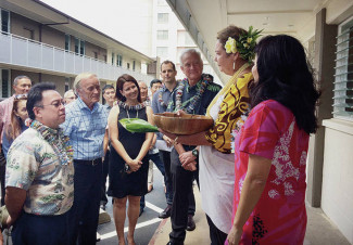 City blesses apartment project for the homeless