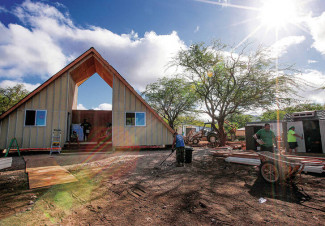 Puuhonua o Waianae completes first, prototype house to help residents relocate from nearby harbor