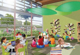 A Fun, Unique Learning Environment: Group 70’s design combines outdoor and indoor spaces