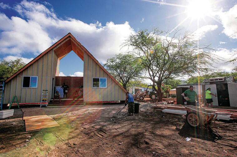 Puuhonua o Waianae completes first, prototype house to help residents relocate from nearby harbor